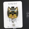 Yorkie Badge Reel, ID Holder, Retractable Acrylic Badge Reel, Vet Gift, yorkshire terrier, Dog Mom. Dog Groomer