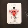 Love Uterus Badge Reel, Retractable Badge Reel, Interchangeable Badge Reel,