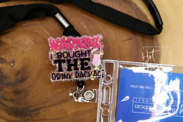 Warning I bought the Drink Package Cruse Lanyard, Personalized Cruise Lanyard,  Lanyard for keys