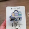 il_fullxfull.4621098801_fch8 The Chemo Team Badge Reel, Oncology Badge Reel, Nurse ID Holder, cancer awareness, chemo nurse badge