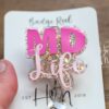 MD Life Badge Reel, Doctor Badge Reel, Glitter Badge Reel, Gift for new doctor