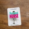 Surgical Nurse Badge Reel, Nurse Badge Reel, Retractable ID Holder, Interchangeable, Glitter Badge Reel