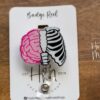 il_fullxfull.4631997609_rzrt Brain Rib Badge Reel, Internal Medicine Retractable ID, Lanyard Badge Holder, Nurse Gift, Medical Badge Reel, xray reel