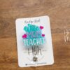 Wife Mom Teacher Badge Reel, ID Holder, Interchangeable Badge Reel, Teacher Gift, Daycare Teacher, Teacher Lanyard