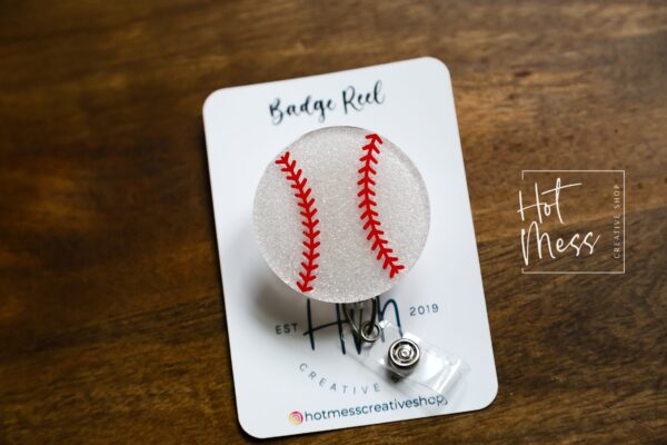 il_fullxfull.4667343364_m4ph Baseball Badge Reel, Baseball Coach Badge Reel, Sports coach badge reel, sports badge reel
