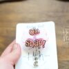 il_fullxfull.4675835704_ls1q Oh Snap Ortho Badge Reel, Cute badge reel, Nurse ID Holder, orthopedic badge reel, Doctor Badge Reel