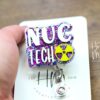 NUC Tech Badge Reel, Nuclear Medicine ID Holder, nuc med tech, Interchangeable Badge Reel, handmade usa