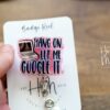 Hang on Funny Badge Reel, RN ID Holder, Retractable Acrylic Badge Reel, Nurse Gift, Night Shift, Office ID Holder, Custom Badge Reel