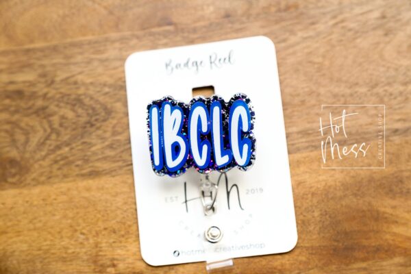 IBCLC Badge Reel, Lactation Consultant Retractable Lanyard, Interchangeable Badge Reel, Baby Nurse ID Badge Holder, RN Key Card