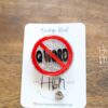 Don't Say the Q-Word Badge Reel, Funny RN ID Holder, Retractable Acrylic Badge Reel, EMS Gift, emt gift