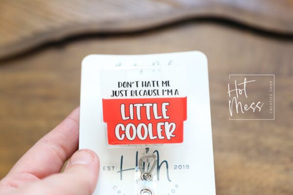 Funny Badge Reel, Don't Hate Me, Retractable Badge Reel, Interchangeable Badge Reel, Glitter Badge Reel, Custom Badge Reel