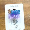 il_fullxfull.4725683392_b6nz Peds Nurse Badge Reel, Nurse Badge Reel, RN ID Holder, Retractable Acrylic Badge Reel, pediatric badge reel, glitter badge Reel
