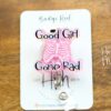 Good Girl Gone Rad Badge Reel, Glitter Badge Reel, Retractable ID Holder, Interchangeable Badge, Glitter Badge Reel, Custom ID Holder