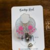 Easter badge reel, Bunny Butt badge reel, Custom Badge Reel, Retractable ID Holder, Interchangeable, Glitter Badge Reel