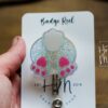 Easter badge reel, Bunny Butt badge reel, Custom Badge Reel, Retractable ID Holder, Interchangeable, Glitter Badge Reel