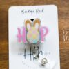 Easter badge reel, Hop badge reel, Custom Badge Reel, Retractable ID Holder, Interchangeable, Glitter Badge Reel
