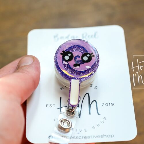 il_fullxfull.4754684012_igfv Lolly Pop ID Holder, Funny Badge Reel, Interchangeable Retractable Badge Reel, nurse and teacher badge reel