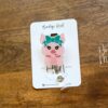 il_fullxfull.4756885182_p3a3 Cute Pig Badge Reel, Retractable Badge Reel, Interchangeable Badge Reel, Farm Animal badge Reel, Teacher ID Holder, animal badge reel, 4H