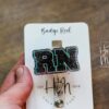 RN Badge Holder, Funny Badge Reel, RN ID Holder, Retractable Acrylic Badge Reel, Nurse Gift, Night Shift, Registered Nurse