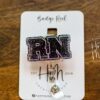 RN Badge Holder, Funny Badge Reel, RN ID Holder, Retractable Acrylic Badge Reel, Nurse Gift, Night Shift, Registered Nurse