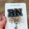 RN Badge Holder, Funny Badge Reel, RN ID Holder, Retractable Acrylic Badge Reel, Nurse Gift, Night Shift, Registered Nurse
