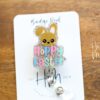 Easter badge reel, Hoppy Easer badge reel, Custom Badge Reel, Retractable ID Holder, Interchangeable, Glitter Badge Reel