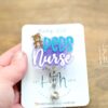 il_fullxfull.4773928903_lkkb Peds Nurse Badge Reel, Nurse Badge Reel, RN ID Holder, Retractable Acrylic Badge Reel, pediatric badge reel, glitter badge Reel