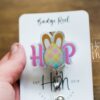 Easter badge reel, Hop badge reel, Custom Badge Reel, Retractable ID Holder, Interchangeable, Glitter Badge Reel