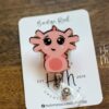 il_fullxfull.4802963123_52zd Axolotl Badge Reel, Retractable Badge Reel, Interchangeable Badge Reel, Cute badge Reel, Teacher ID Holder, animal badge reel