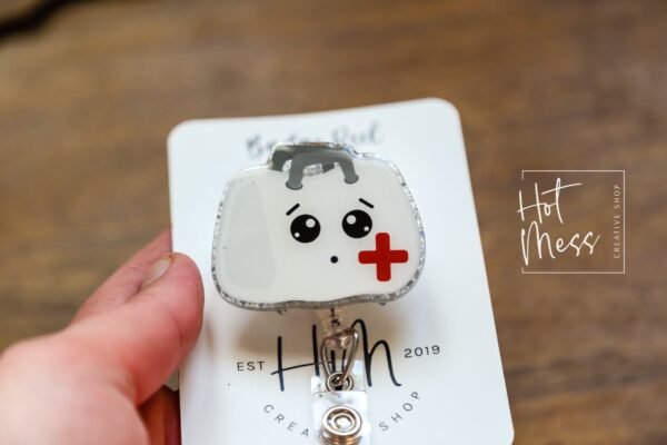 il_fullxfull.4805226829_42c6 General Practitioner Badge Reel, Doctor ID Holder, Medical Bag Retractable Acrylic Badge Reel, Medical Student Gift