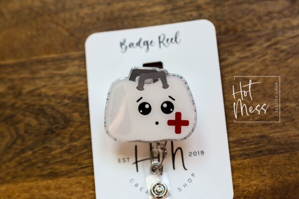 il_fullxfull.4805226841_69sq General Practitioner Badge Reel, Doctor ID Holder, Medical Bag Retractable Acrylic Badge Reel, Medical Student Gift