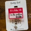 I'm the problem Badge Reel, Pink Retractable Badge Reel, Interchangeable Badge Reel, Funny Badge Reel, Dark Humor