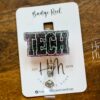 il_fullxfull.4805313445_jodz Tech Badge Reel, medical technologist ID Holder, Glitter Badge Reel, Retractable ID Holder, Interchangeable Badge