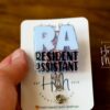 Resident Assistant Glitter Badge Reel, RA ID Holder, Retractable Acrylic Badge Reel, Nurse Gift, resident advisor