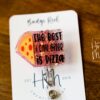 Funny Badge Reel, The best I can do is pizza, Dark Humor Badge Reel, ID Holder, Retractable Acrylic Badge Reel, Night Shift