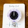 Midnight Badge Reel, Retractable Badge Reel, Interchangeable Badge Reel, Funny Badge Reel, Dark Humor