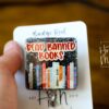 Read Banned Books Badge Reel, Librarian Badge Reel, Retractable Badge Reel, Interchangeable Badge Reel, Book Lovers Pin