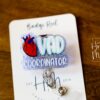 VAD Coordinator Badge Reel, LVAD ID Holder Cardiologist Badge Reel, Nurse Badge Reel, Retractable id Holder, Interchangeable