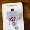 You Are Enough Badge Reel, RN ID Holder, Retractable Acrylic Badge Reel, Nurse Gift, Mental Health, Therapist ID Holder, School Counselor