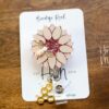 Sunflower Badge Reel with Bee, Retractable Badge Reel, Interchangeable Badge Reel, Summer Lanyard