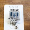 I'm the problem Badge Reel, IV Pump Retractable Badge Reel, Interchangeable Badge Reel, Funny Badge Reel, Dark Humor gift, Stocking Stuffer