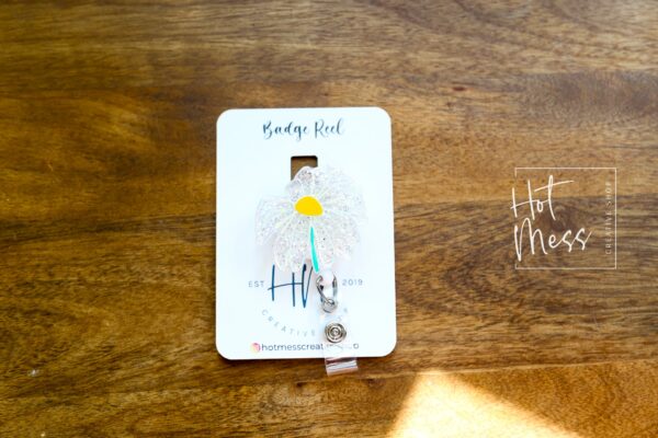 il_fullxfull.4943375184_tlh2 Wilted Flower Badge reel, Funny Badge reel, RN ID Holder, Retractable Badge Reel, Nurse Gift, Night Shift