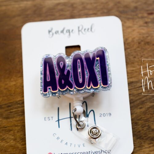 Alert and Oriented Nurse Badge Reel - Funny Night Shift ID Holder Stocking Stuffer