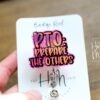 Prepare the Others: Customizable Retractable Badge Reel for Nurses, RNs, Office Staff - PTO Vacation Gift