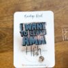 I Want to Leave AMA Funny Badge Reel, Nurse Badge Reel, ID Holder, ICU Nurse, Retractable Badge, medical humor, Stocking Stuffer