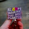 Blooming Nurse ID Holder: Funny Retractable Badge Reel with Inspirational Quote
