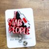 Phlebotomy Glitter Badge Reel, Bloody I Stab People ID Holder, Funny Badge Reel, PBT ID Holder