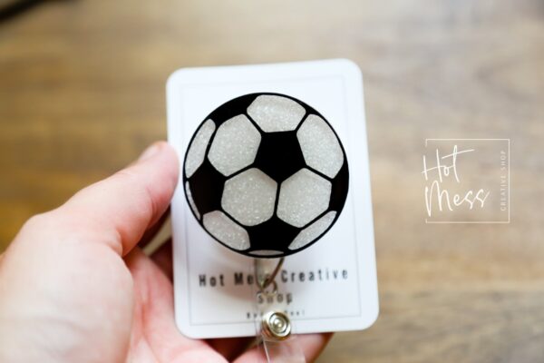 Soccer Badge Reel, Soccer Coach Badge Reel, Sports coach badge reel, sports badge reel