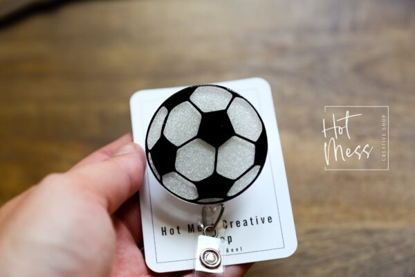 Soccer Badge Reel, Soccer Coach Badge Reel, Sports coach badge reel, sports badge reel
