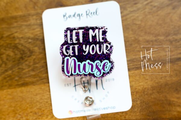 il_fullxfull.4986759411_cx6f Let me get your Nurse Badge Reel, Hospital ID Holder, Retractable Acrylic Badge Reel, CNA Badge Holder